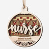 Tis The Season - Personalized Custom Round Shaped Wood Christmas Ornament - Gift For Coworker, Employee Appreciation, Farewell, Retirement Gift, Work Friend, Colleagues Friendship, Christmas Gift