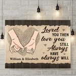 Custom Name Forever Love Couple Gifts - Personalized Canvas