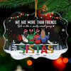 Besties Are Like A Really Small Gang - Personalized Custom Benelux Shaped Acrylic Christmas Ornament - Gift For Bestie, Best Friend, Sister, Birthday Gift For Bestie And Friend, Christmas Gift