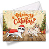 Meowy Catmas - Cat Personalized Custom Postcard, Greeting Cards - Christmas Gift For Pet Owners, Pet Lovers