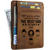 The Best Dad In The World - Personalized Card Wallet - Gift For Dad