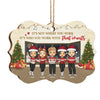 It‚s Not Where You Work It‚s Who You Work With - Personalized Custom Benelux Shaped Wood Christmas Ornament - Coworker, Office, Employee Appreciation, Farewell Gift, Work Friend, Colleagues Friendship