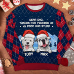 Custom Name Funny Christmas Gifts for Dog Dads - Personalized Sweatshirt