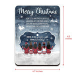 Custom Name Christmas Gifts for Best Friends - Personalized Pop Out Ornament Card