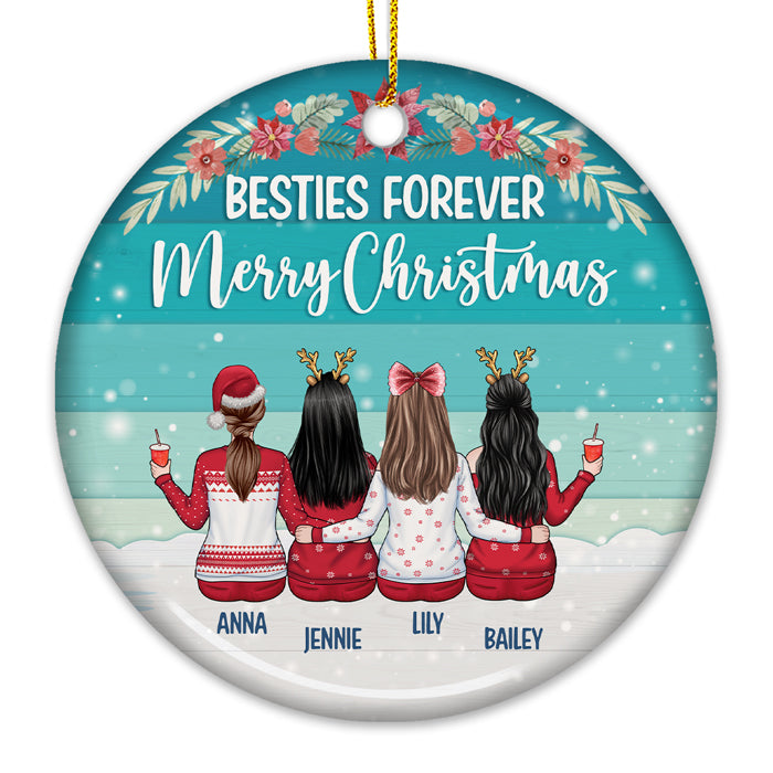 Custom Name Christmas Best Friend Gifts for Women - Personalized Ornament