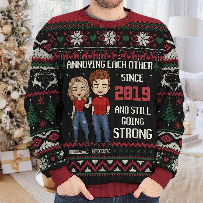 Custom Name Funny Christmas Gifts for Couples - Personalized Sweatshirt