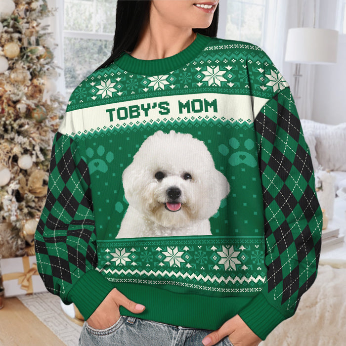 Custom Dog Mom Christmas Gifts - Personalized Sweatshirt