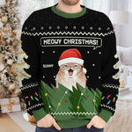 Custom Name Christmas Cat Gifts for Cat Lovers - Personalized Sweatshirt
