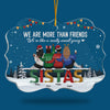 Besties Are Like A Really Small Gang - Personalized Custom Benelux Shaped Acrylic Christmas Ornament - Gift For Bestie, Best Friend, Sister, Birthday Gift For Bestie And Friend, Christmas Gift