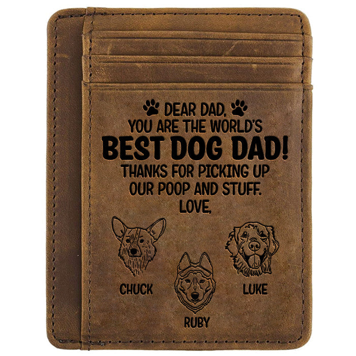 You're The World's Best Dog Dad - Personalized Card Wallet - Gift For Dad, Gift For Father's Day