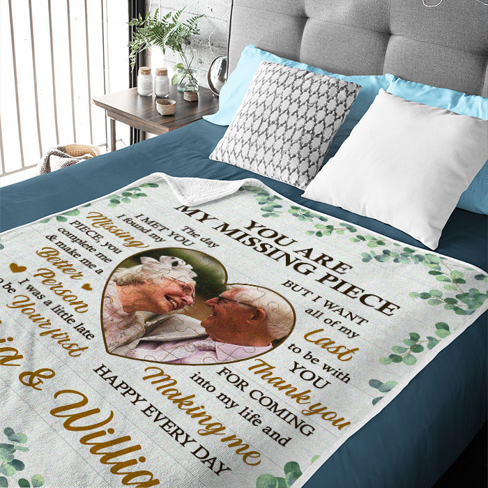 Custom Photo Romantic Couple Gifts - Personalized Blanket