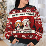 Custom Name Christmas Dog Gifts for Dog Lovers - Personalized Sweatshirt