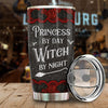 Princess By Day Witch By Night - Personalized Tumbler - Gift For Yourself, Halloween Gift