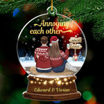 Custom Funny Annoying Each Other Christmas Couple Gifts - Personalized Ornament