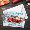 Warmest Wishes From Family - Personalized Custom Christmas Postcard, Christmas Card, Greeting Cards - Gift For Pet Lovers, Christmas Gift