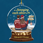 Custom Funny Annoying Each Other Christmas Couple Gifts - Personalized Ornament