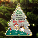 Custom Name Naughty List Christmas Gifts for Pet Lovers - Personalized Ornament