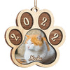 Love My Fur Baby - Personalized Custom Round Shaped Wood Photo Christmas Ornament - Upload Image, Gift For Pet Lovers, Christmas Gift