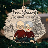 You & Me We Got This Together Since - Couple Personalized Custom Ornament - Wood Unique Shaped - Christmas Gift For Husband Wife, Anniversary