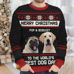 Custom Dog Name Christmas Gifts for Dog Dads - Personalized Sweatshirt
