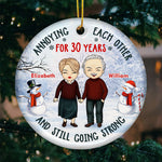 Custom Name Anniversary Gifts for Couples - Personalized Ornament