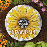 Custom Name Grandma Garden Decor - Personalized Garden Stone