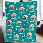 Custom Name Golden Retriever Gifts for Dog Lovers - Personalized Blanket