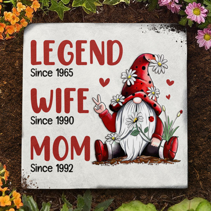 Custom Family Milestone Garden Decor - Personalized Garden Stone