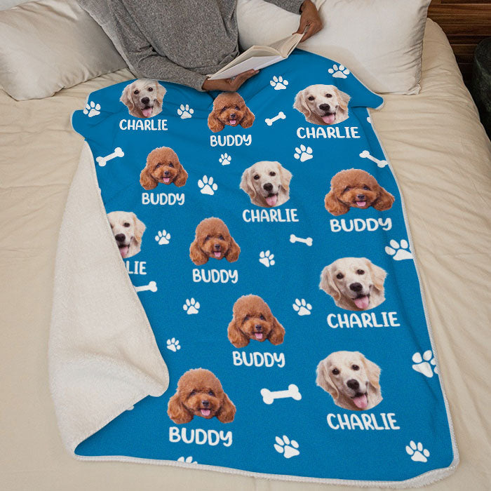Custom Name Golden Retriever Gifts for Dog Lovers - Personalized Blanket