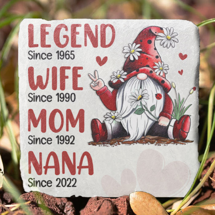 Custom Family Milestone Garden Decor - Personalized Garden Stone