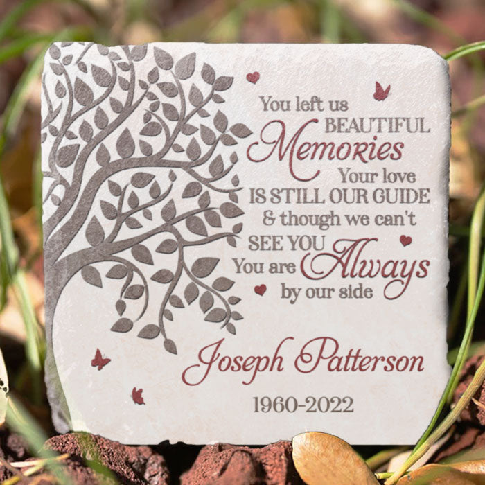 Custom Name Tree of Memories Memorial Gifts - Personalized Memorial Stone
