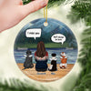 I'm Still Finding Your Hair - Personalized Custom Round Shaped Ceramic Christmas Ornament - Memorial Gift, Sympathy Gift, Christmas Gift