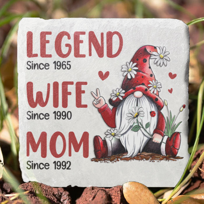 Custom Family Milestone Garden Decor - Personalized Garden Stone