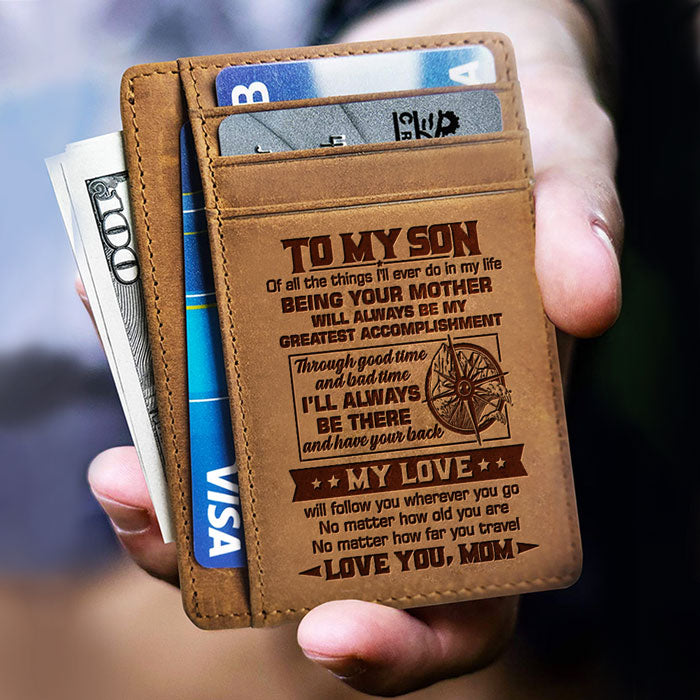 Custom Name Dad Love Gifts - Personalized Card Wallet