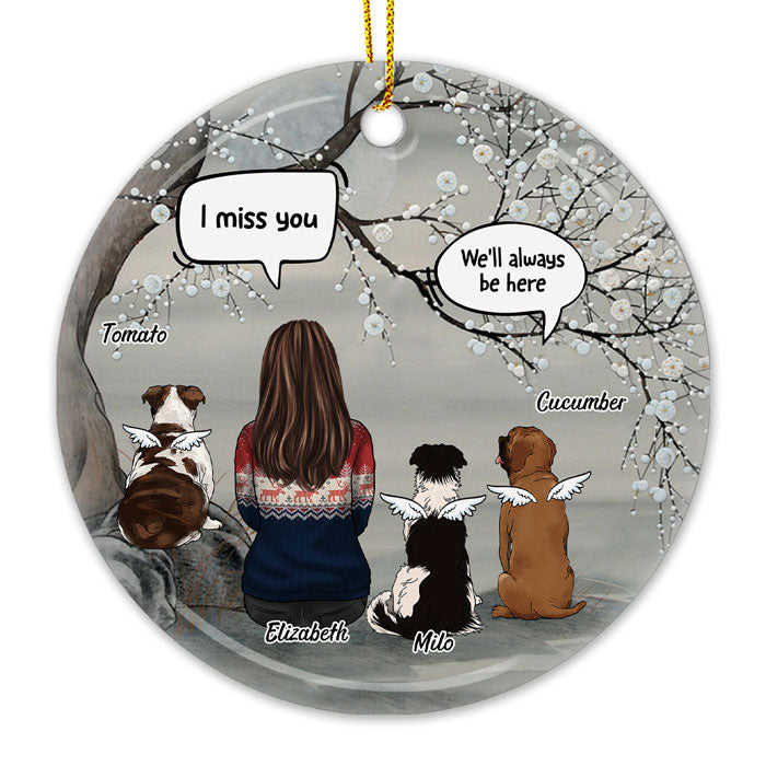 Custom Pet Memorial Angel Gifts - Personalized Ornament