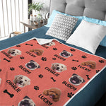 Custom Name Golden Retriever Gifts for Dog Lovers - Personalized Blanket