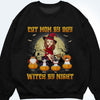 I'm A Cat Mom By Day, Witch By Night - Personalized Unisex T-Shirt, Hoodie, Sweatshirt - Gift For Witches, Gift For Pet Lovers, Halloween Gift