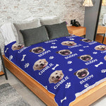Custom Name Golden Retriever Gifts for Dog Lovers - Personalized Blanket