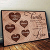 Family - A Little Bit Of Crazy - Personalized Horizontal Poster