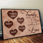 Custom Family Name Love Gifts for Families - Personalized Poster