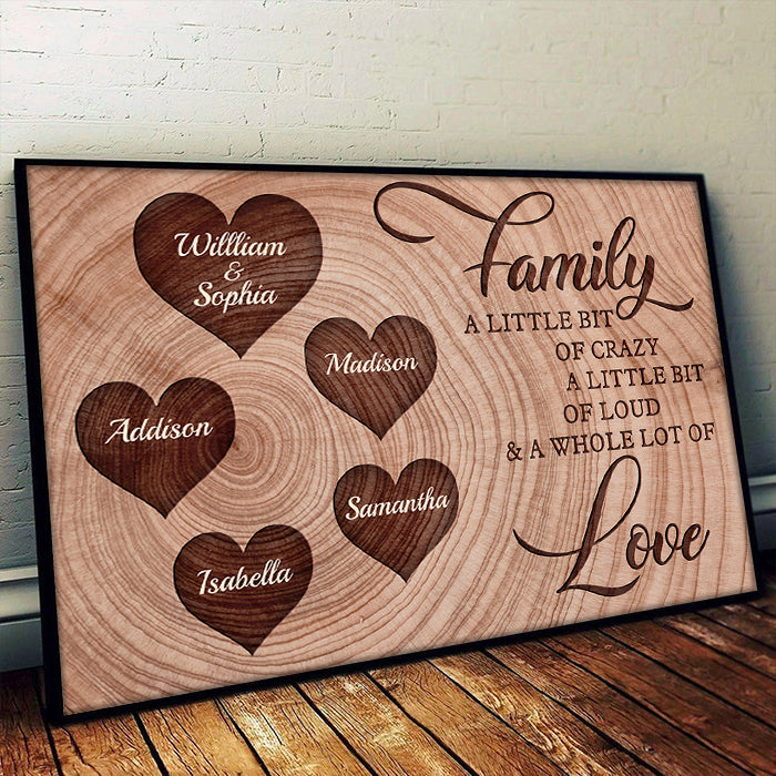 Custom Family Name Love Gifts for Families - Personalized Poster