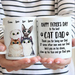 Custom Name Funny Father's Day Gifts for Cat Dads - Personalized Mugs
