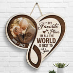 Custom Photo Memorial Heart Love Gifts - Personalized Wood Sign