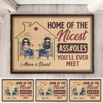 Custom Name Funny Couple Gifts for Home - Personalized Doormat