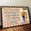 To My Wife I Love You Forever And Always - Gift For Couples, Personalized Horizontal Poster