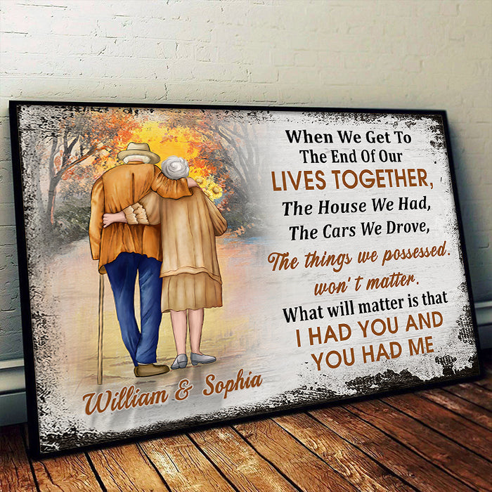 Custom Name Lasting Love Gifts for Couples - Personalized Poster