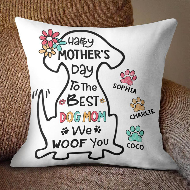 The World's Best Dog Mom - Personalized Pillow (Insert Included)