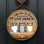 Custom Name Cat Family Decor - Personalized Wood Sign