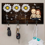 Custom Name Faith Hope Love Couple Gifts - Personalized Key Holder