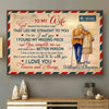 To My Wife I Love You Forever And Always - Gift For Couples, Personalized Horizontal Poster